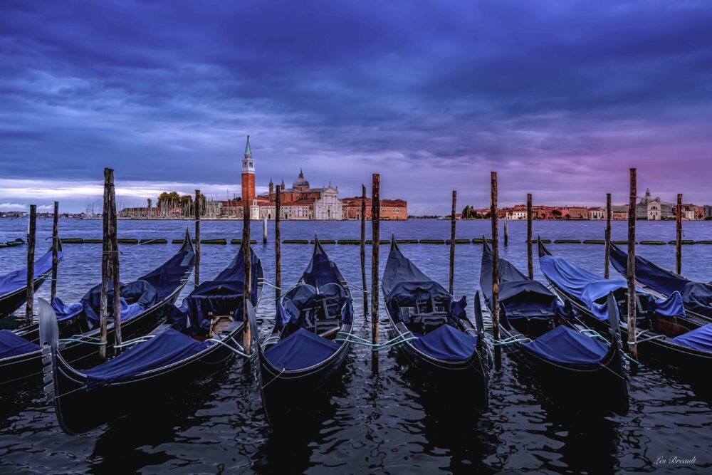 Les Breault "Venice Gondolas"