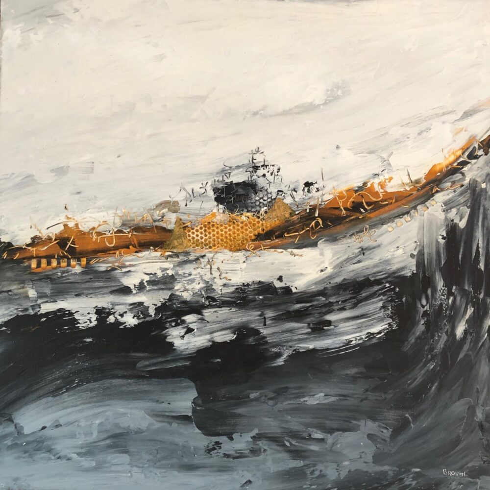 Stormy Seas by Diane Brown - Oil & Cold Wax
