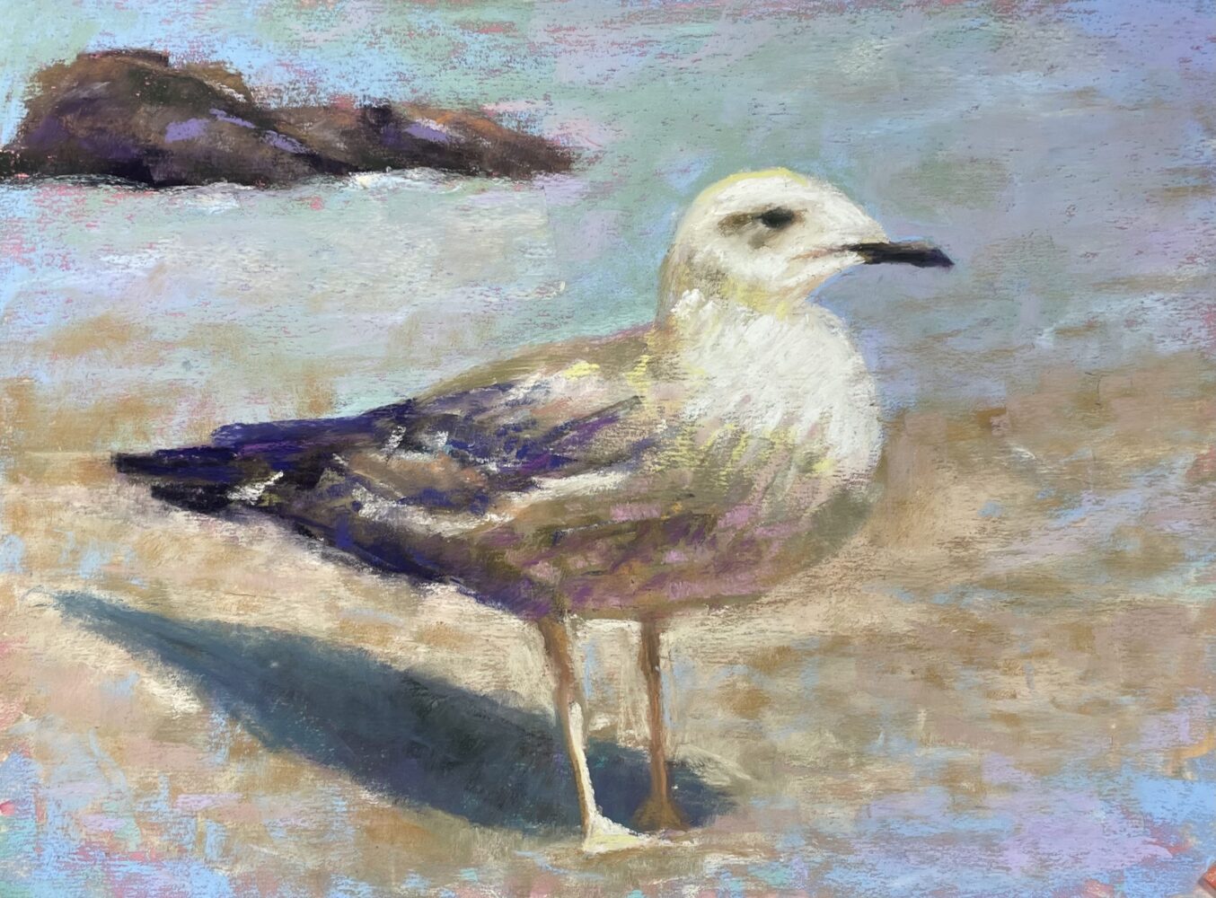 Angry Bird by Christine Mulcahey, Soft Pastel