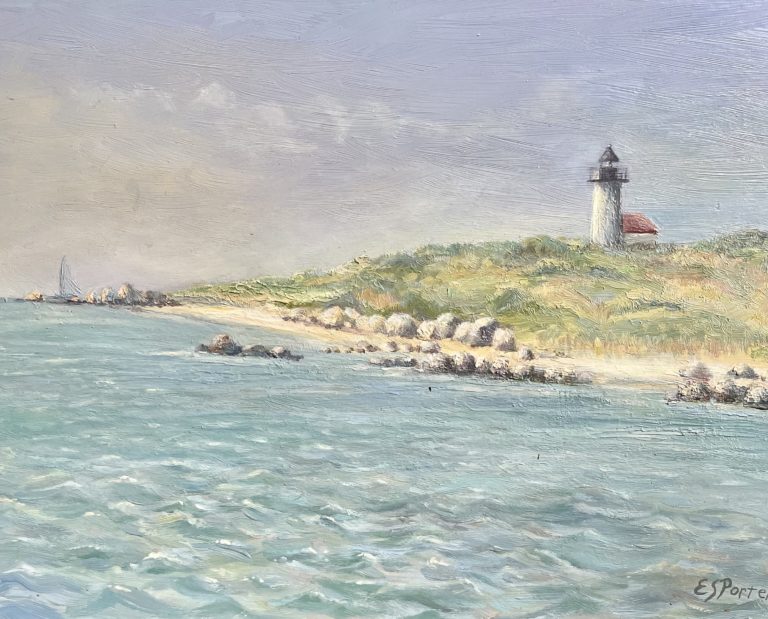 PORTER Tarpaulin Lighthouse oil on panel 385