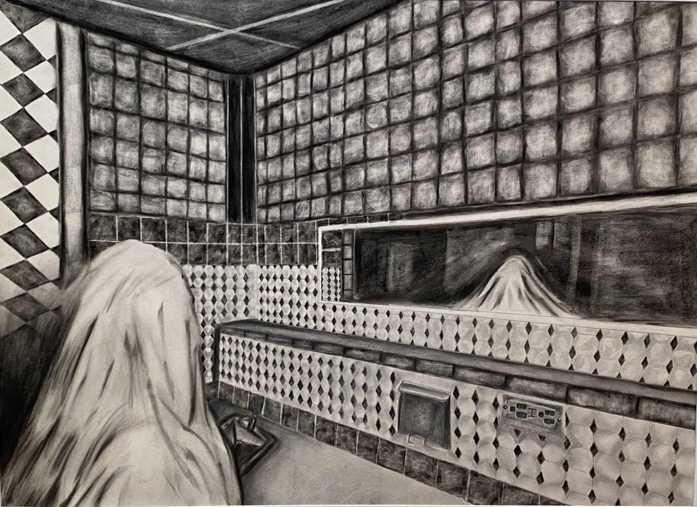Ghostly Reflection by Elizabeth Cowart – Drawing