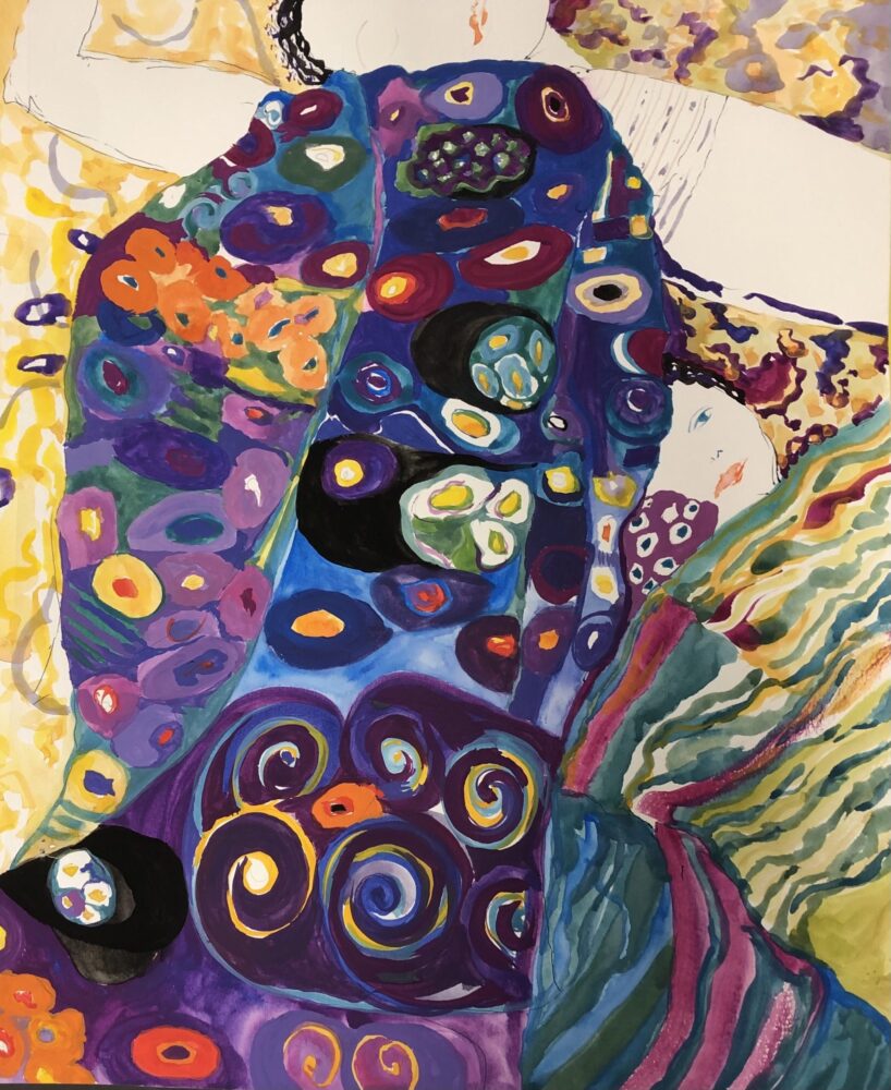 If Gustav Klimt used Gouache and Watercolor by Teri Banas – Gouache _ Watercolor