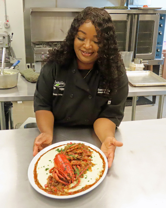 Sankofa Community Kitchen Chef Jessica Zeon Plates her Masterpiece Kaiser
