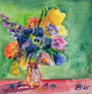 Victoria Bishop "Bright Red Vase"