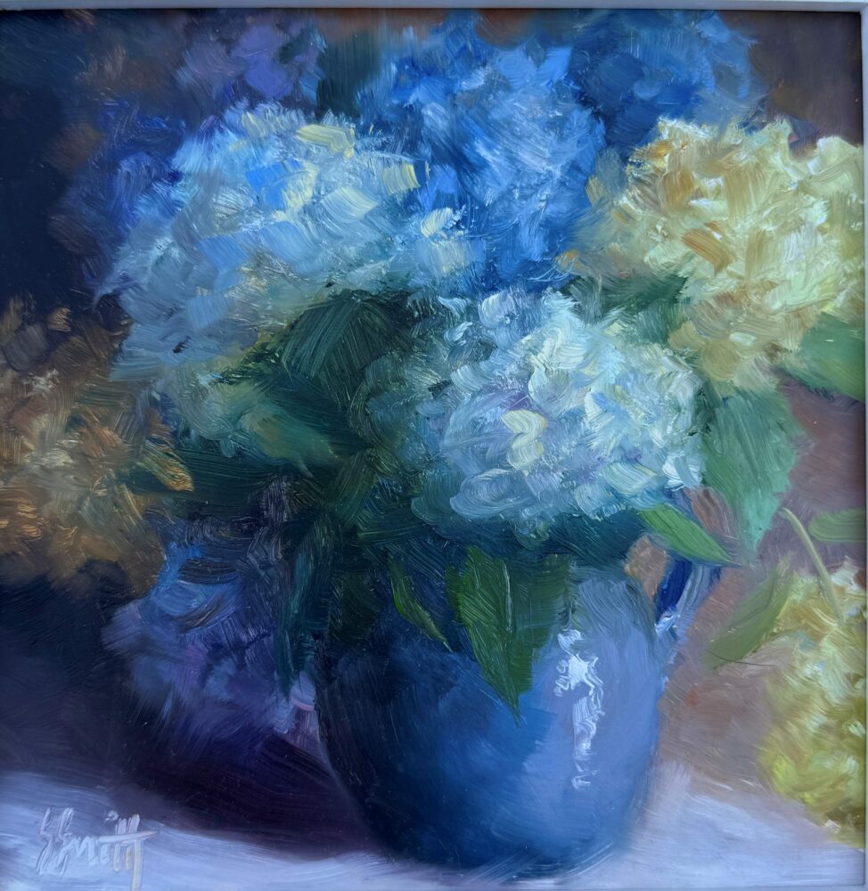 Sharon Smith "Blue Hydrangeas"