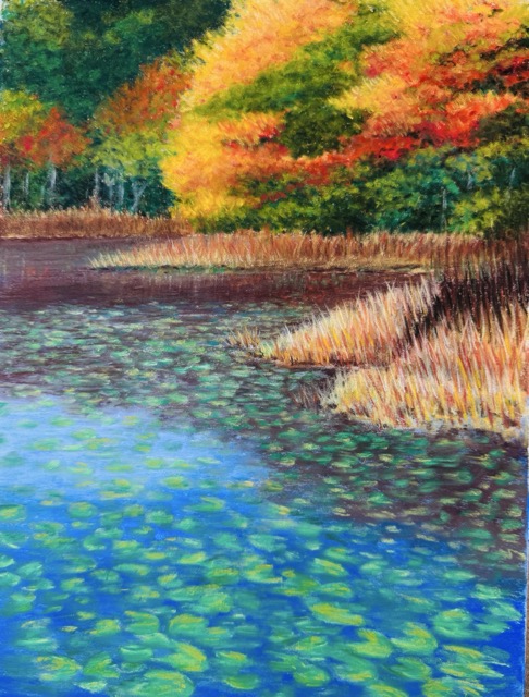 Denise Boisvert "Fall Comes to Belleville Pond"