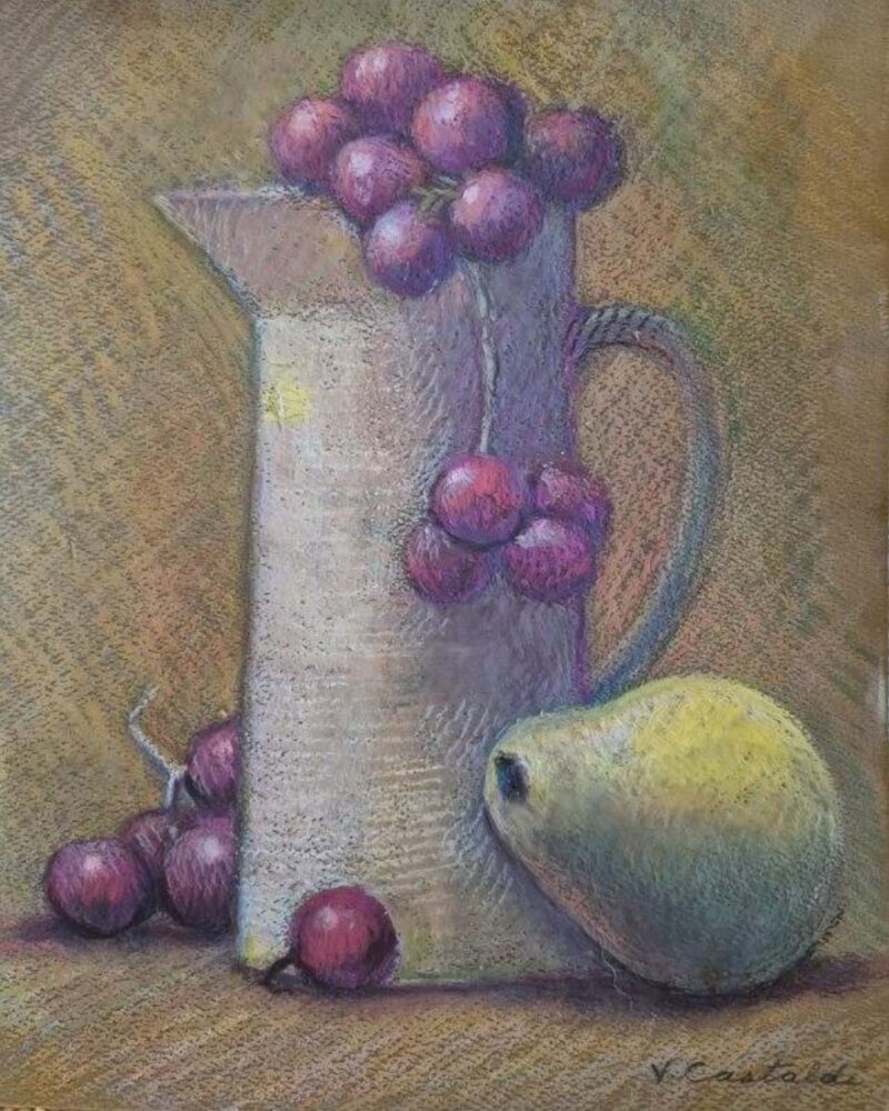 Vincent Castaldi "Still Life with Pitcher and Grapes"