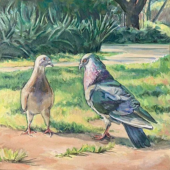 Lynda D'Amico "Flirting in Van Vorst Park"