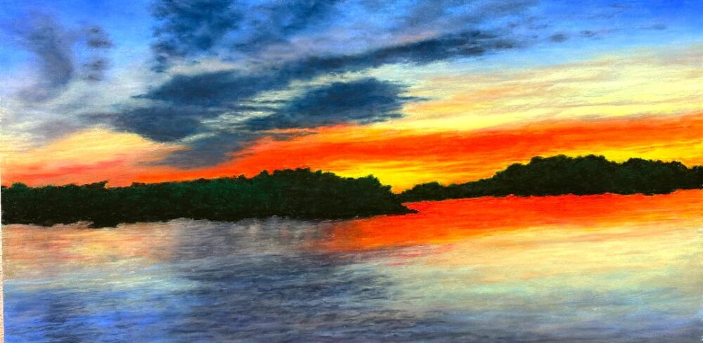 Denise Boisvert "Sunrise on Ninigret Pond"