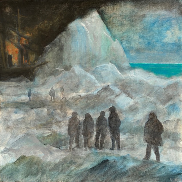 Ron Fortier "New Bedford Arctic Whaling Disaster of 1871 - Study/Series 1"