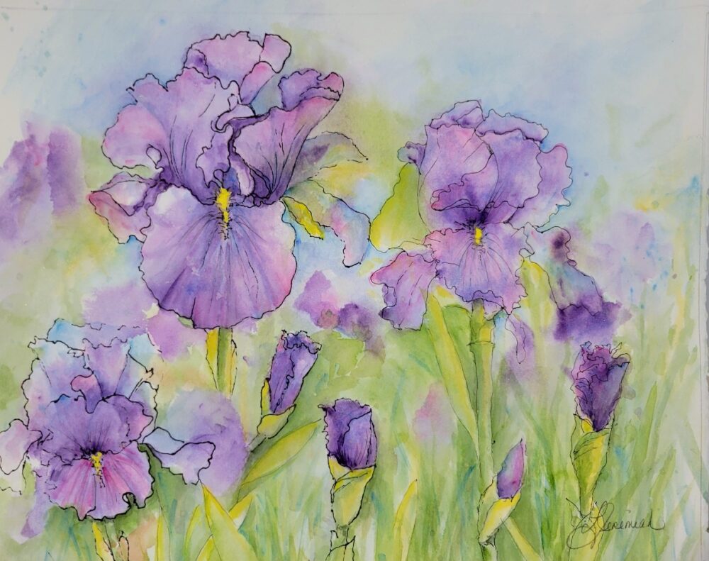 Lori Jeremiah "In My Garden" - SOLD