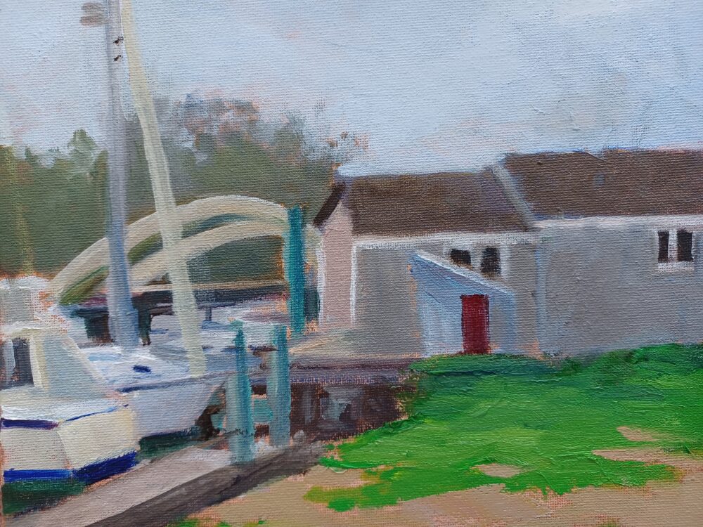 Suzanne Lewis  "Wickford Dock"