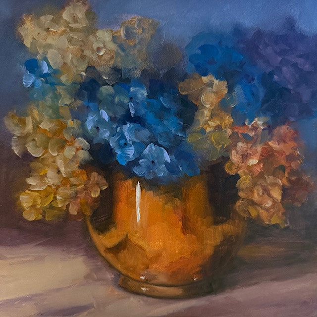 Lorraine Hynes "Dried Hydrangeas"