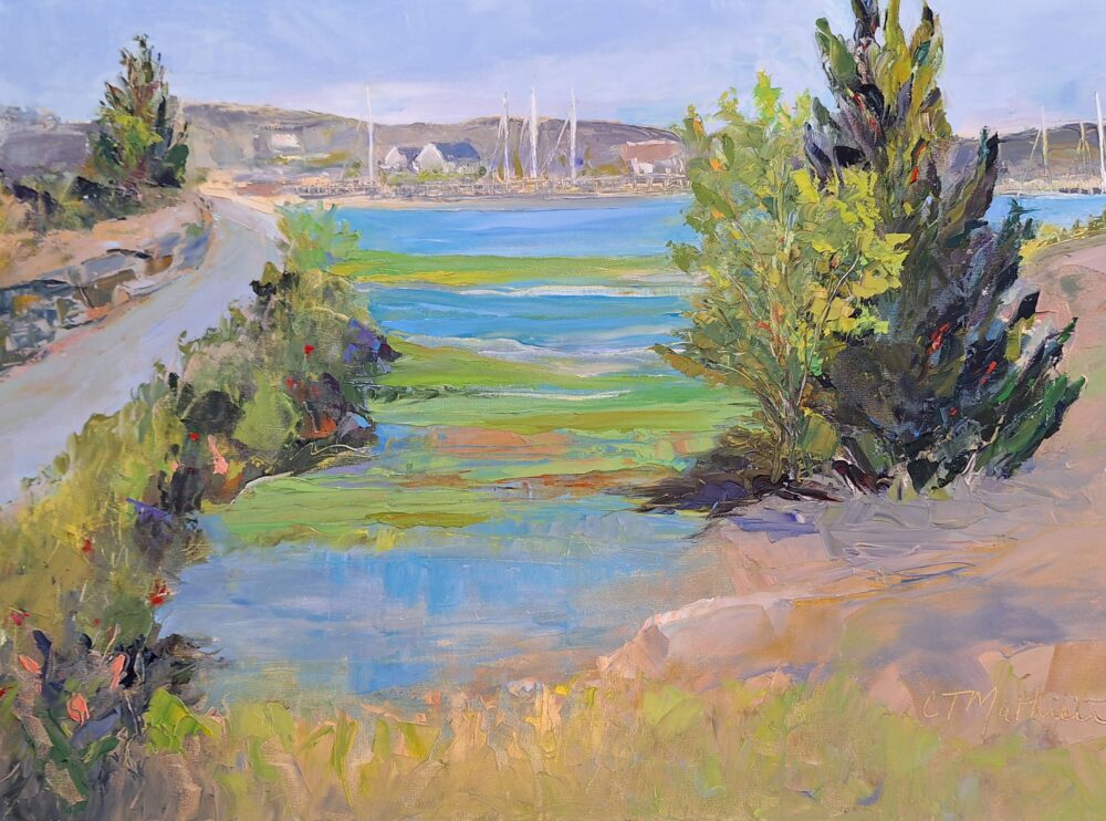 Christine Tullson Mathieu "Padanaram Harbor from Smith Neck Road"