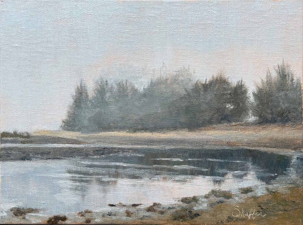 Jessica Shaffer  "Foggy Morning Rome Point"