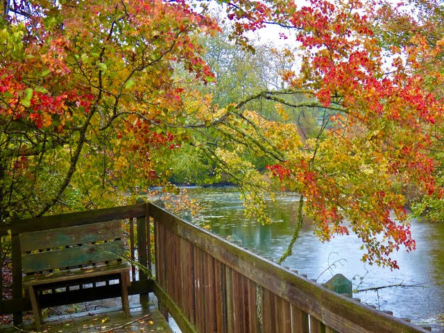 Bradford Sherman "Autumn at Farm Pond"