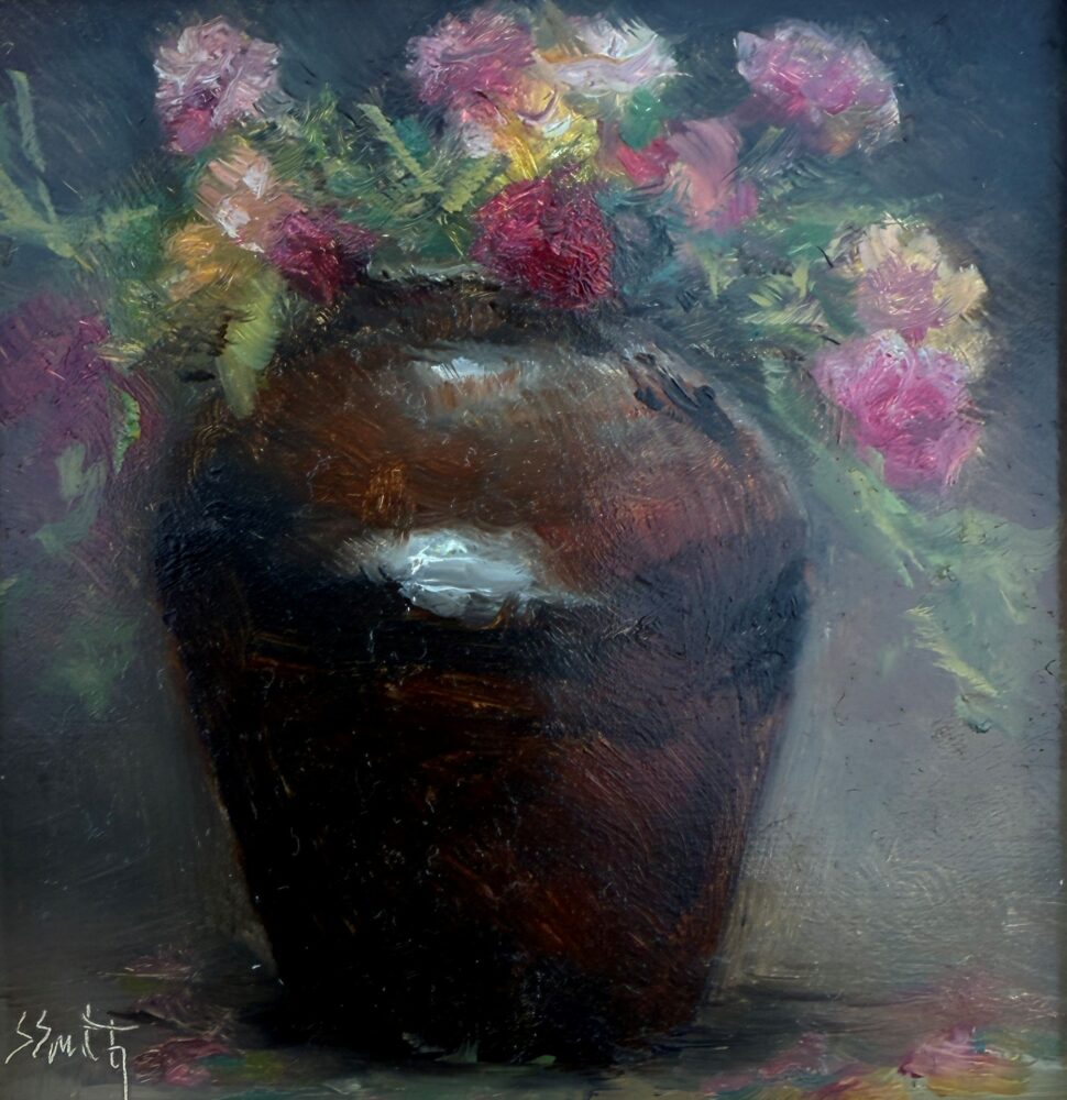 Sharon Smith "Big Vase with Roses"