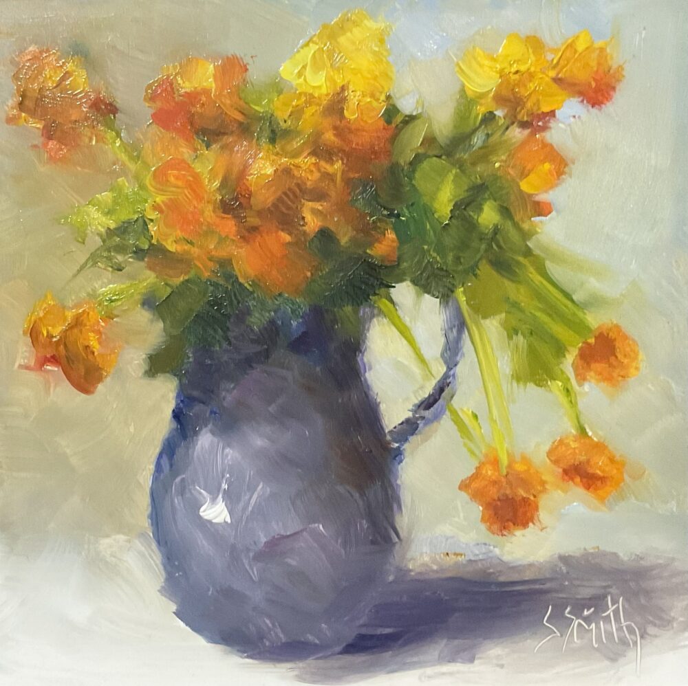 Sharon Smith "Orange Flowers"