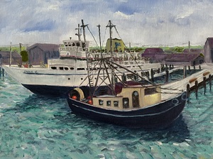 Louisa Zendt "Block Island Ferry at Point Judith"